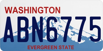 WA license plate ABN6775
