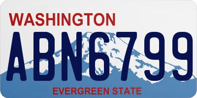 WA license plate ABN6799