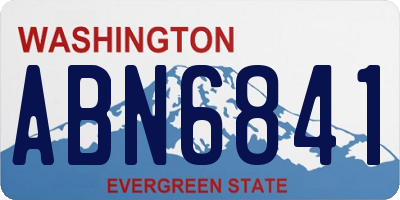 WA license plate ABN6841