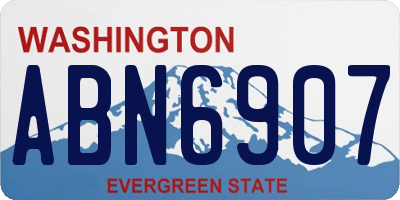 WA license plate ABN6907