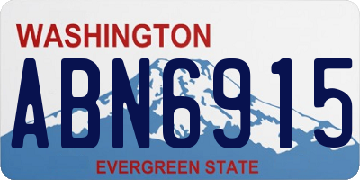 WA license plate ABN6915