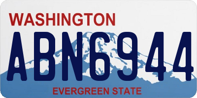 WA license plate ABN6944