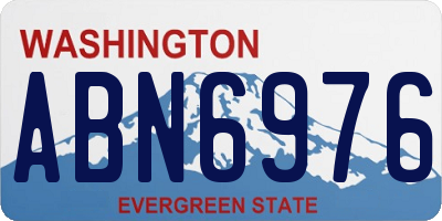 WA license plate ABN6976