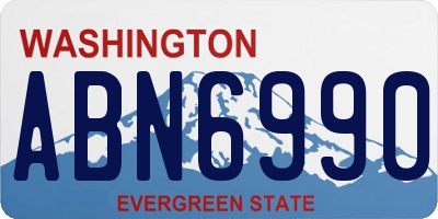 WA license plate ABN6990