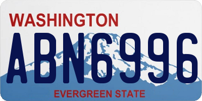 WA license plate ABN6996