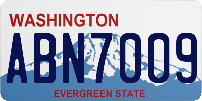 WA license plate ABN7009