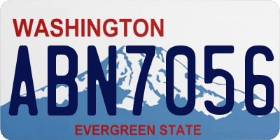 WA license plate ABN7056