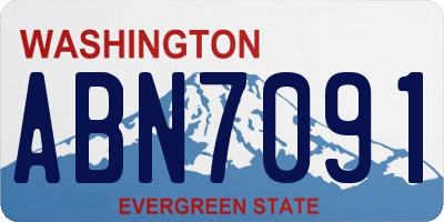 WA license plate ABN7091