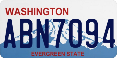 WA license plate ABN7094