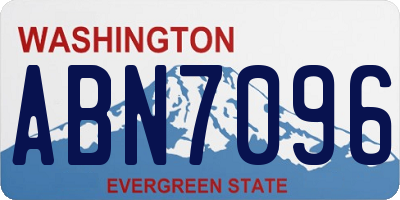 WA license plate ABN7096