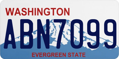 WA license plate ABN7099