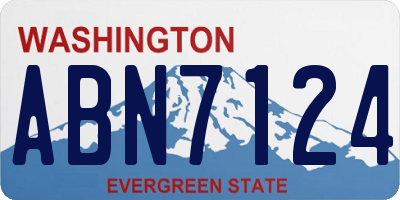 WA license plate ABN7124