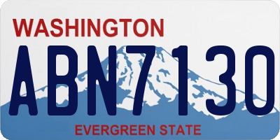 WA license plate ABN7130