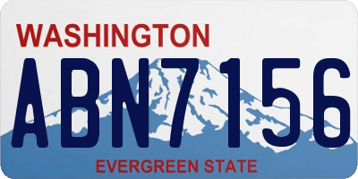 WA license plate ABN7156