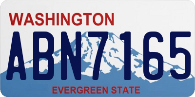 WA license plate ABN7165