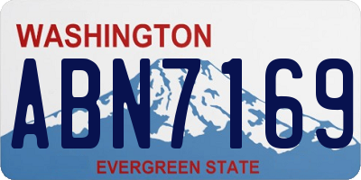 WA license plate ABN7169