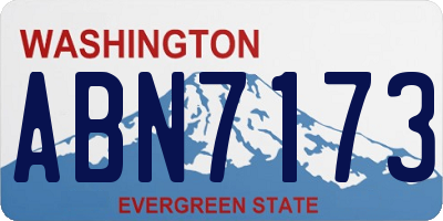 WA license plate ABN7173