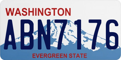 WA license plate ABN7176
