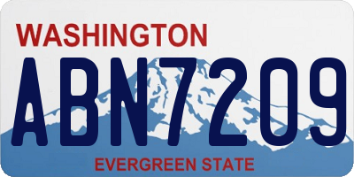 WA license plate ABN7209