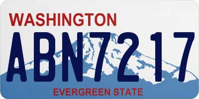WA license plate ABN7217