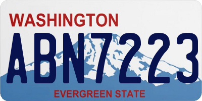 WA license plate ABN7223