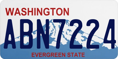 WA license plate ABN7224