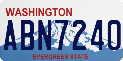 WA license plate ABN7240