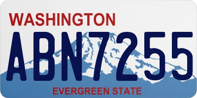 WA license plate ABN7255