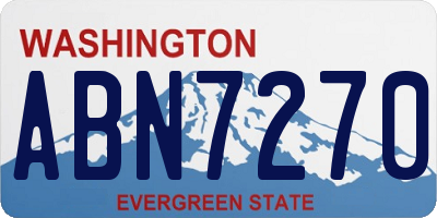 WA license plate ABN7270