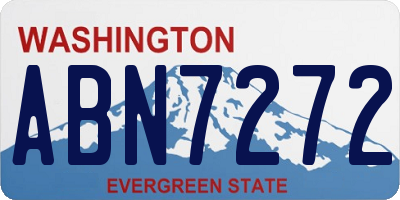 WA license plate ABN7272