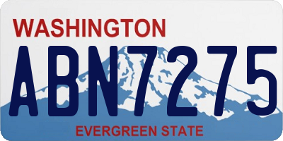 WA license plate ABN7275