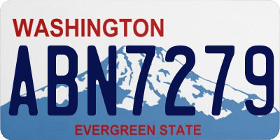 WA license plate ABN7279