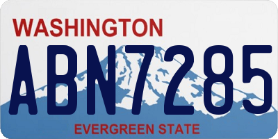 WA license plate ABN7285