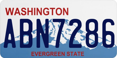 WA license plate ABN7286