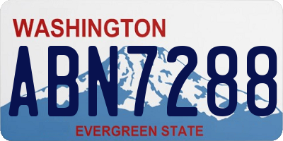 WA license plate ABN7288