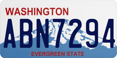 WA license plate ABN7294