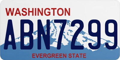 WA license plate ABN7299