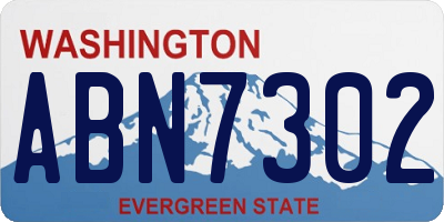 WA license plate ABN7302