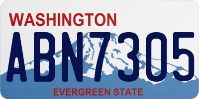 WA license plate ABN7305