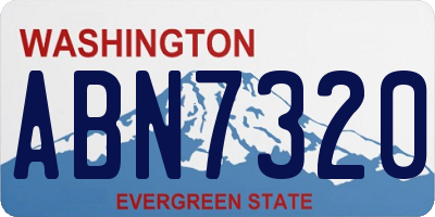 WA license plate ABN7320
