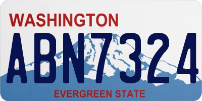 WA license plate ABN7324