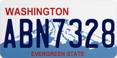 WA license plate ABN7328