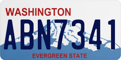 WA license plate ABN7341
