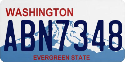 WA license plate ABN7348