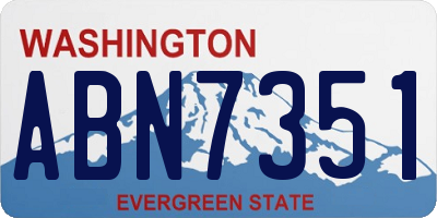 WA license plate ABN7351