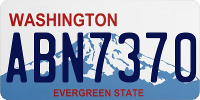 WA license plate ABN7370
