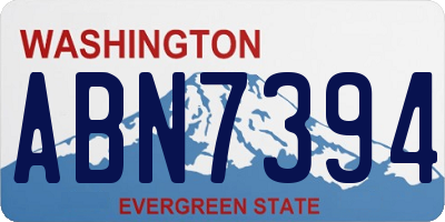 WA license plate ABN7394