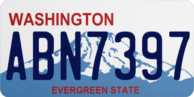 WA license plate ABN7397