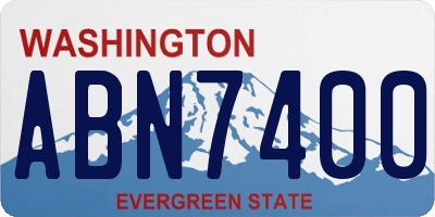 WA license plate ABN7400