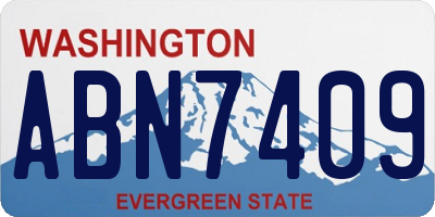 WA license plate ABN7409